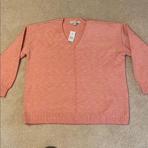 Loft medium NWT Pink sweater